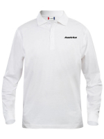 Poloshirt Langarm Lincoln Weiss